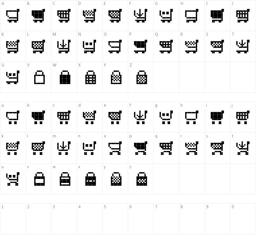 Btd Cart-O-Grapher的字符映射图