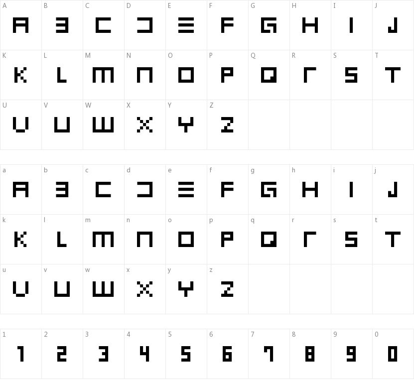 Dice的字符映射图