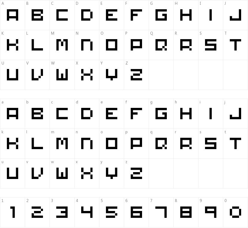 Matchworks的字符映射图