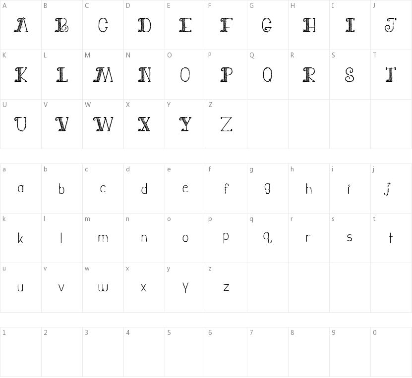 Jury Duty的字符映射图