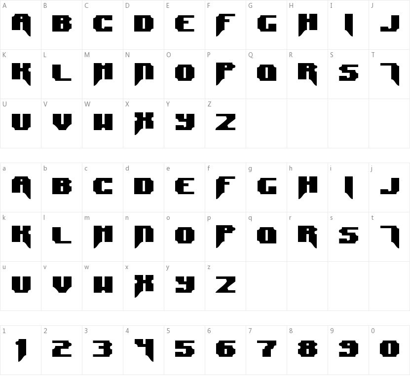 Syntax Error / Syntax Terror的字符映射图