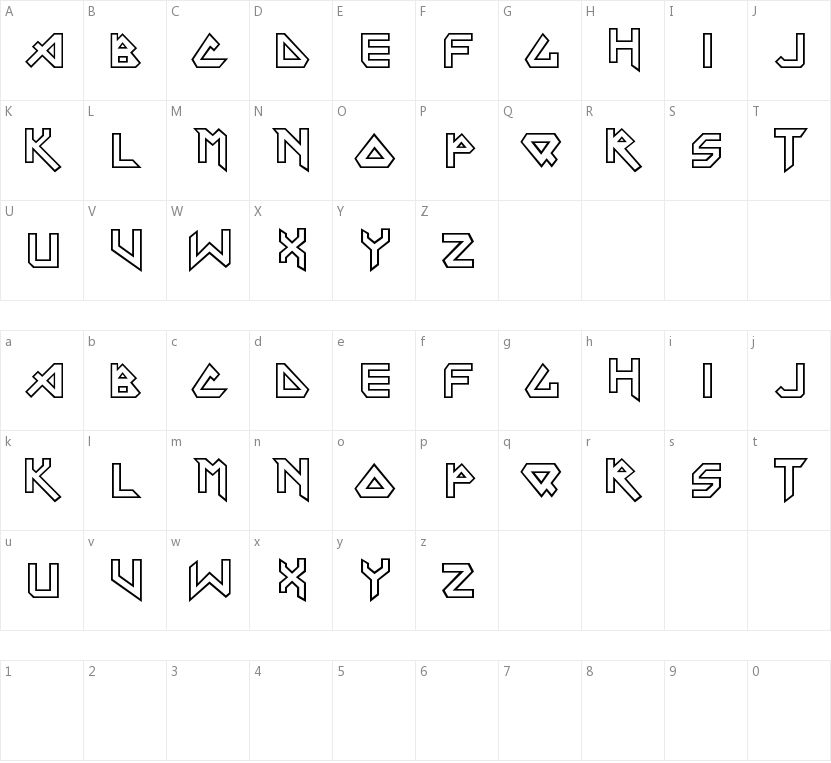 Iron Maiden的字符映射图