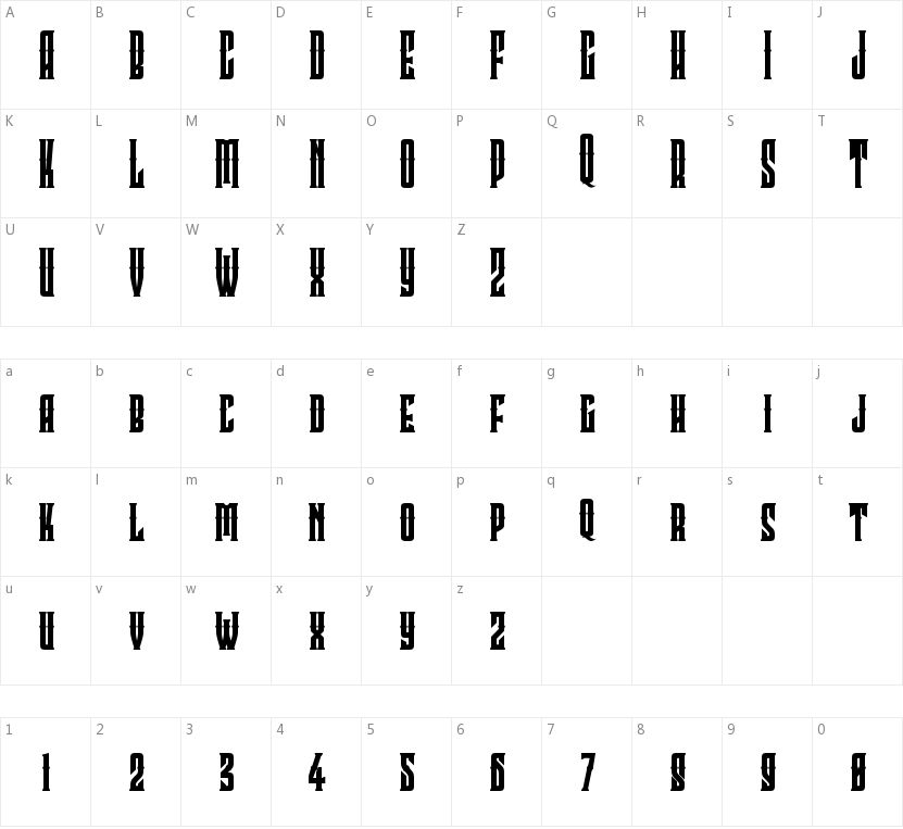 Clobot的字符映射图