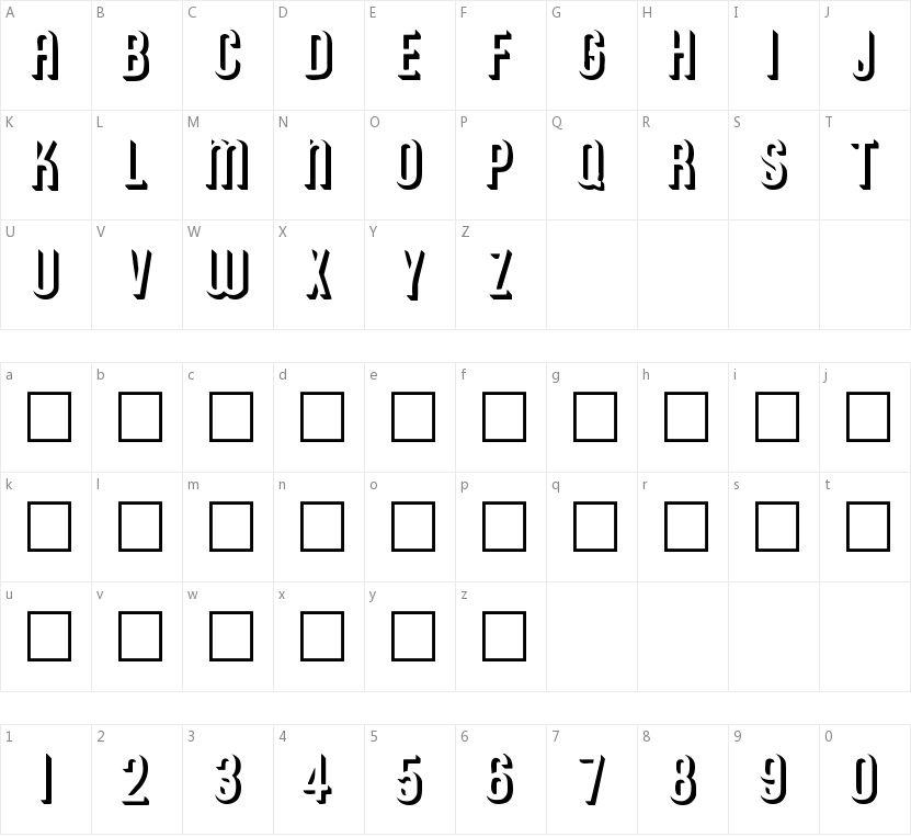 Archer的字符映射图