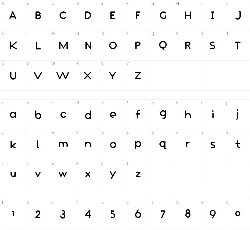 Crapaud的字符映射图