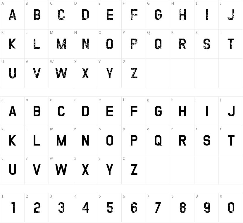 Twofold Uncomplete Design的字符映射图