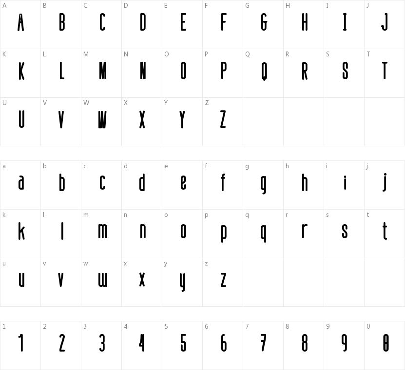 Defatted Milk的字符映射图