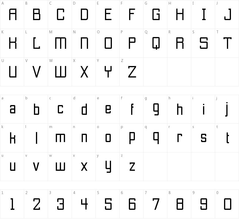 Etobicoke的字符映射图