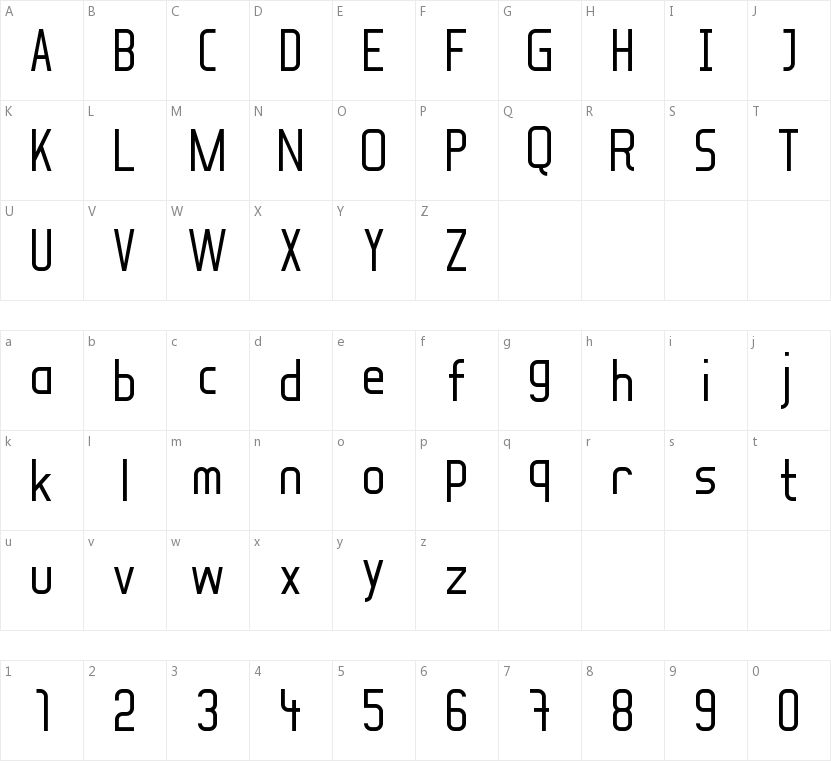 Soul Lotion的字符映射图