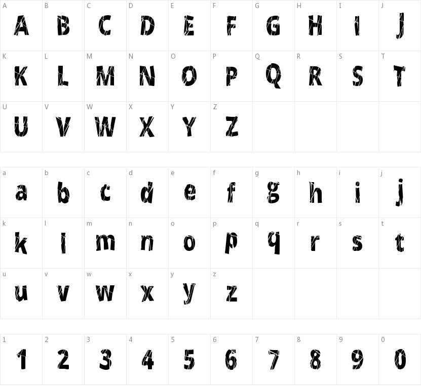 Cracked的字符映射图