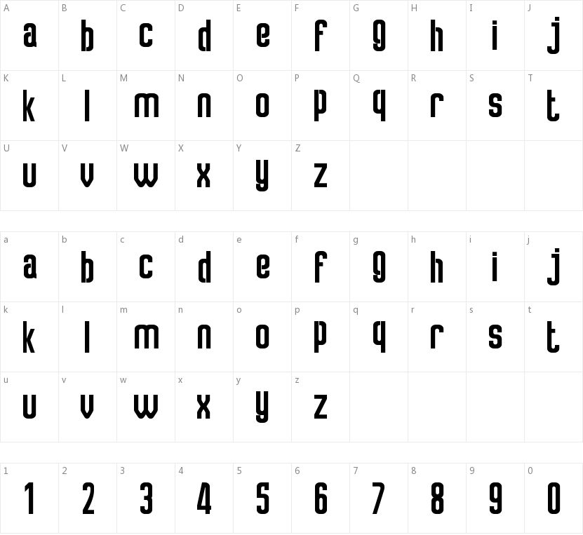 Crosslink的字符映射图