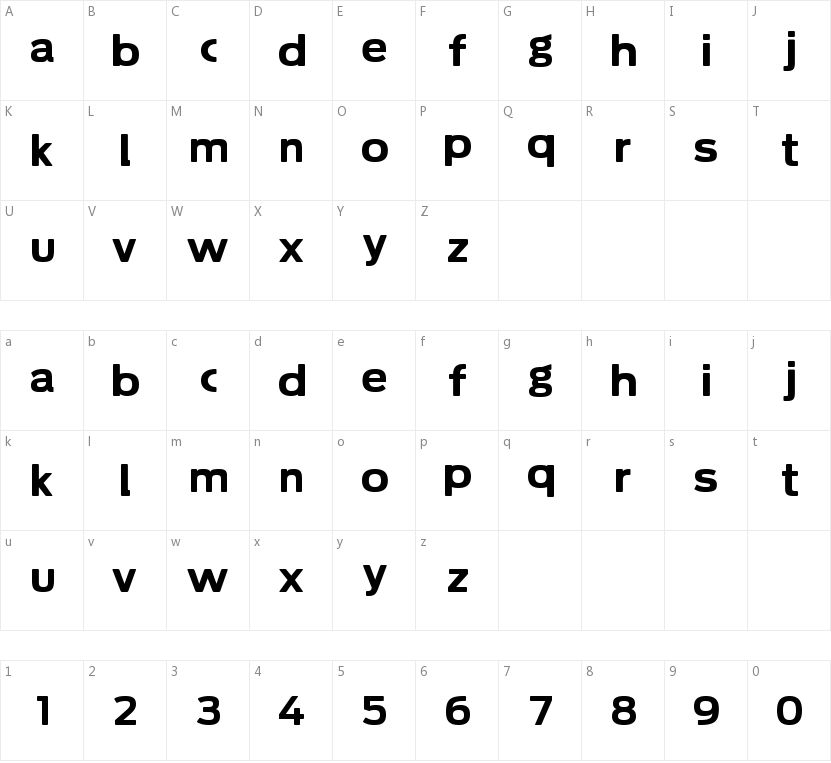 Soolidium的字符映射图