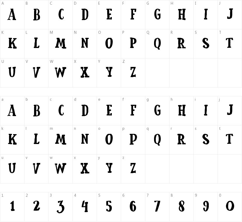 Cemong的字符映射图