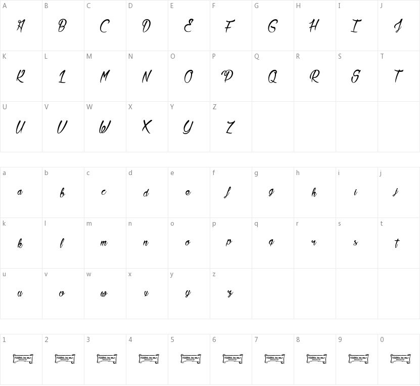 La Citadelle des Papillons的字符映射图