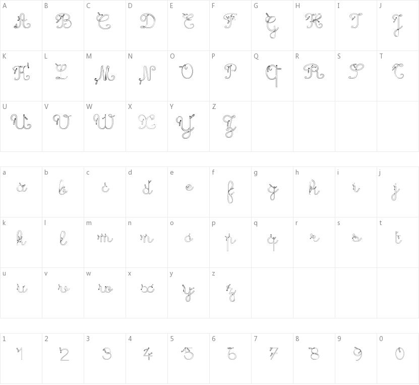 Maternellecolor Creuse的字符映射图