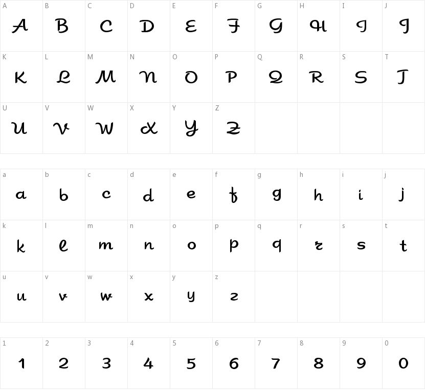 Sahara的字符映射图