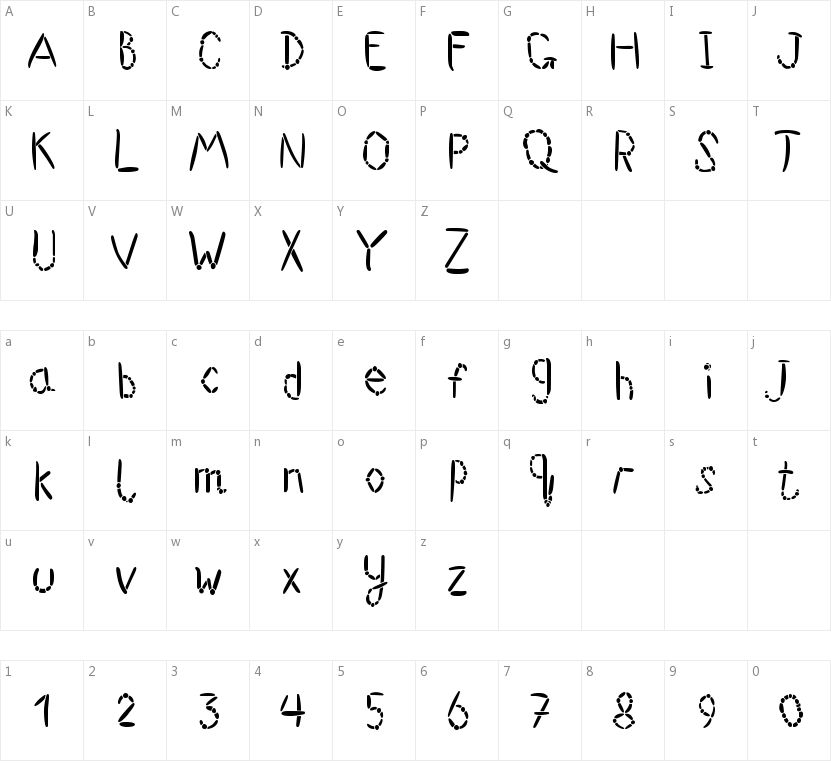 FFU Suwikisu的字符映射图