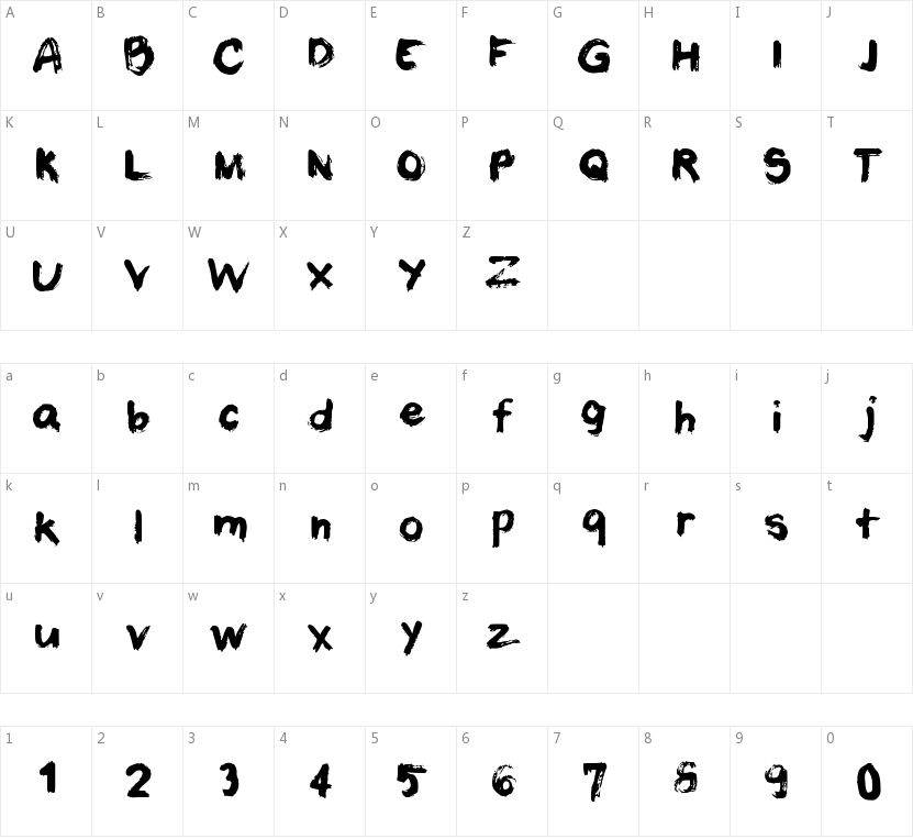 Castiel的字符映射图