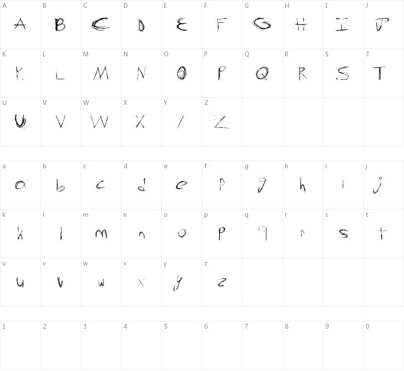 Screw This的字符映射图