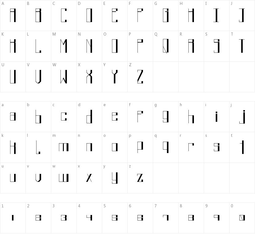 Kuudere的字符映射图