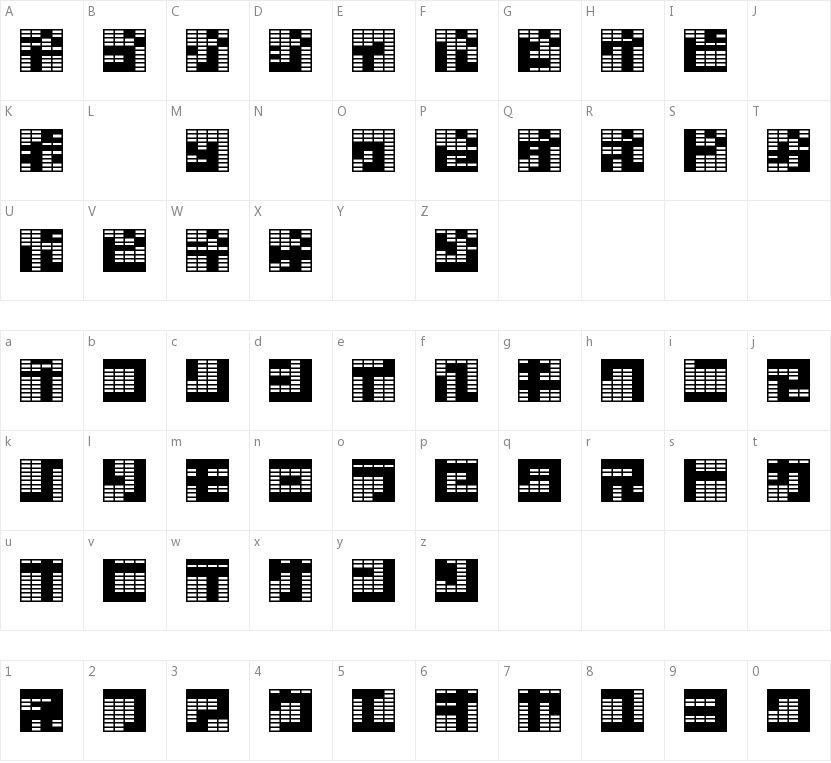 Katakana, block的字符映射图