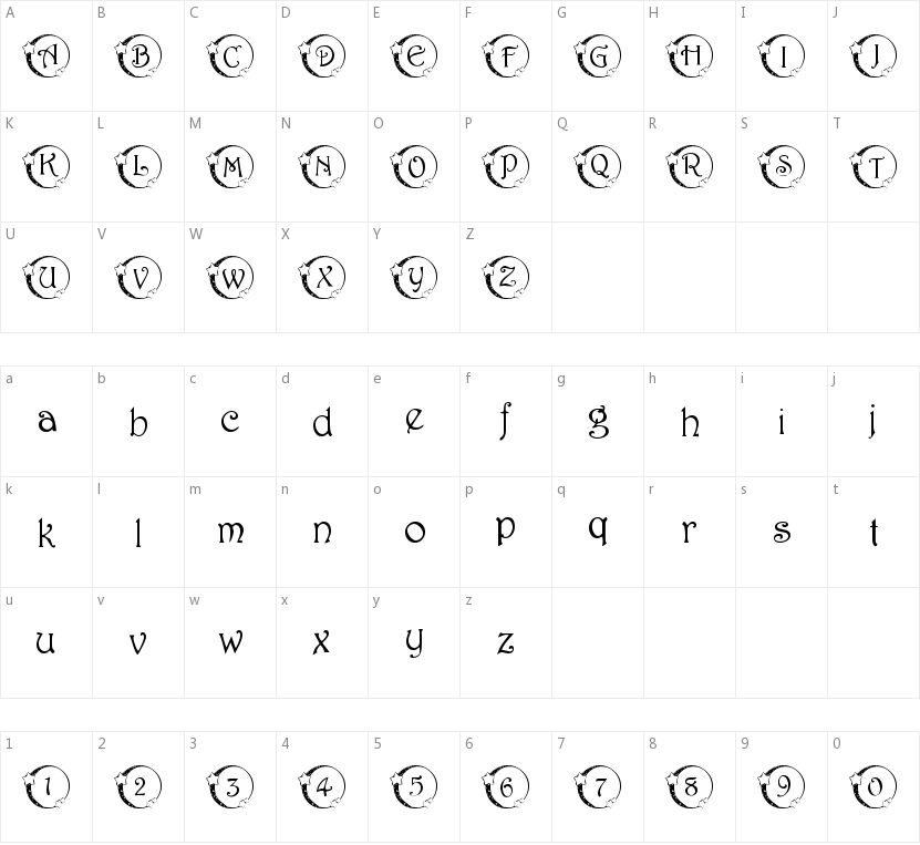 101! Star Lit的字符映射图