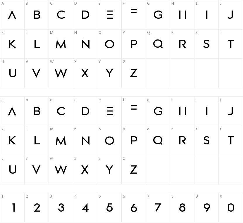 Passager的字符映射图