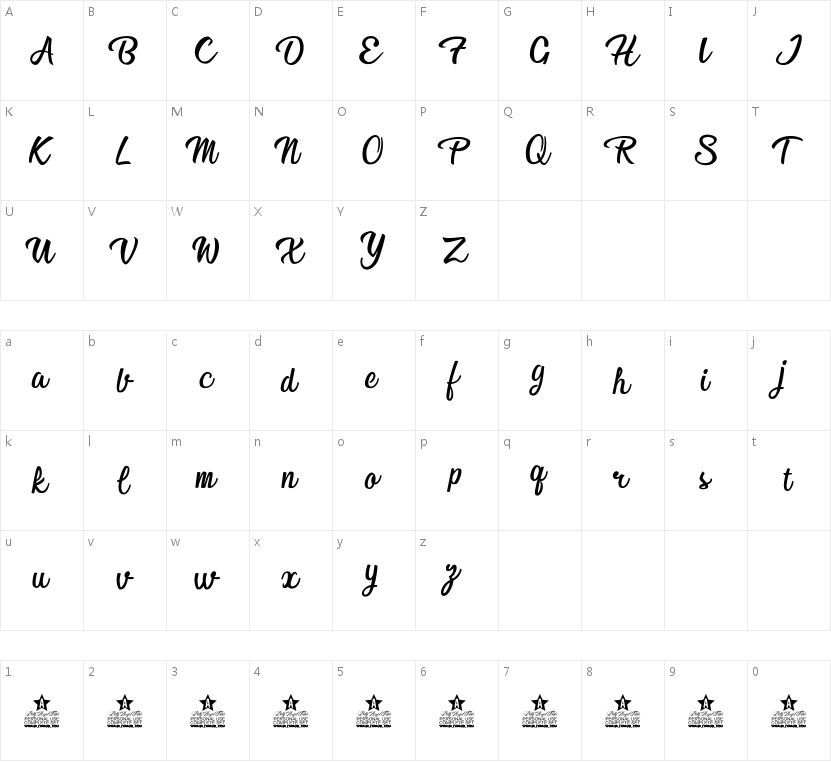 Afternoon in Stereo Personal Us的字符映射图