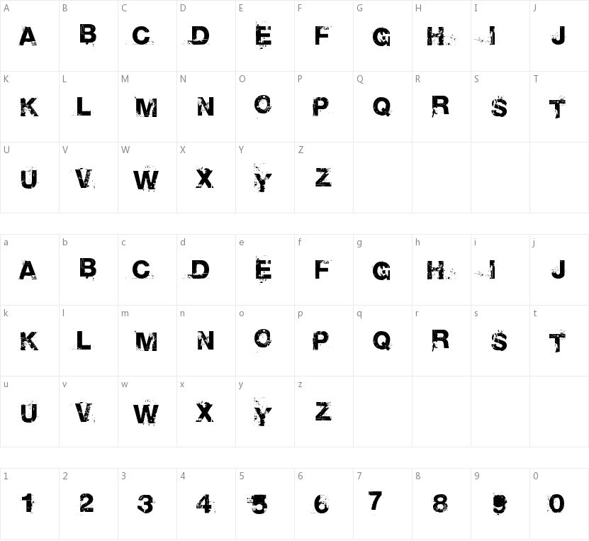 Base 02的字符映射图