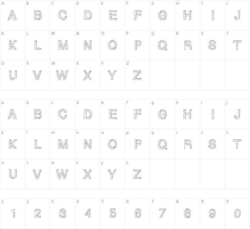 Gizems Sketch的字符映射图