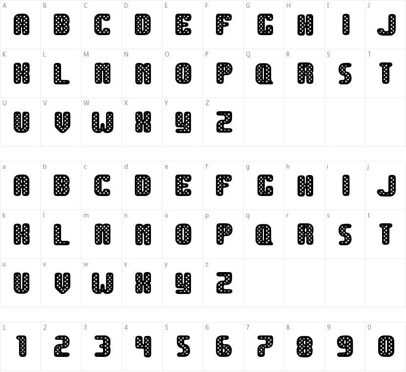 Estrategia的字符映射图