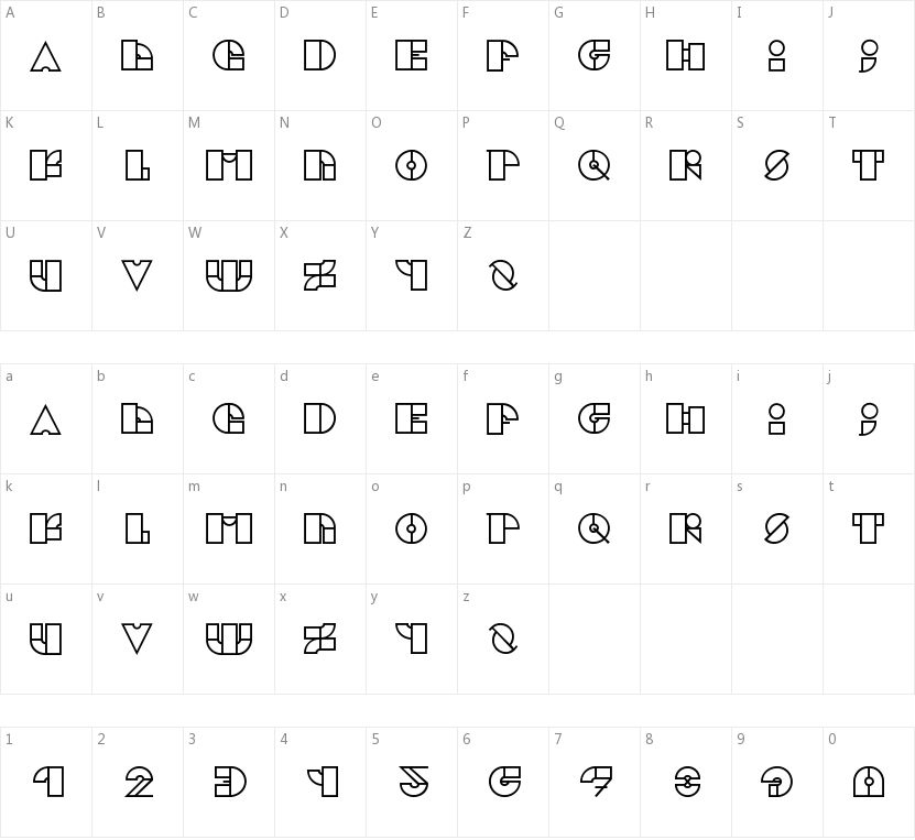 Cubik的字符映射图