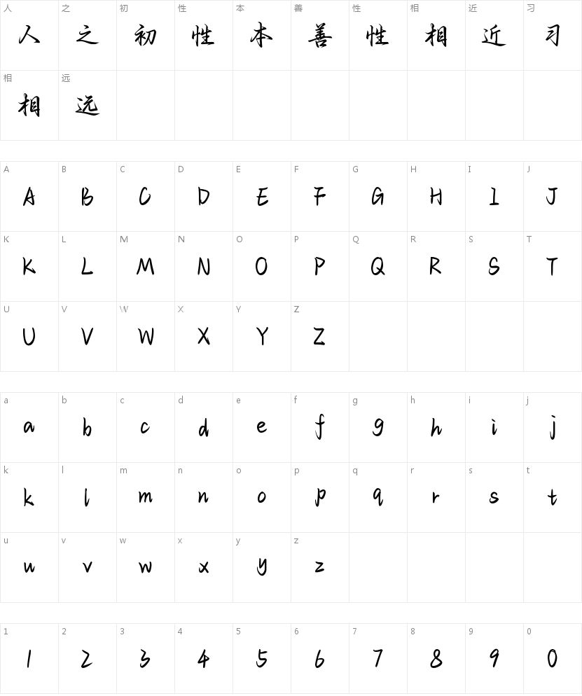 Aa你是我心动的不周山的字符映射图