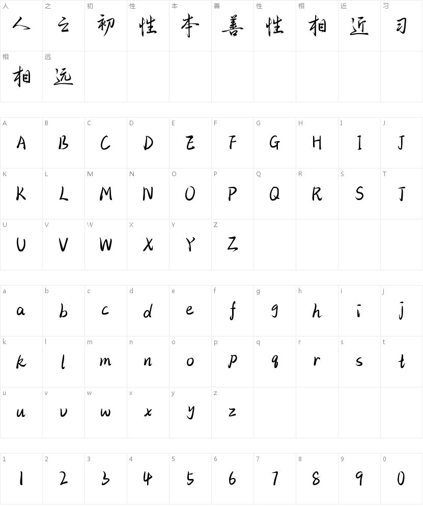 可是我还爱你啊的字符映射图