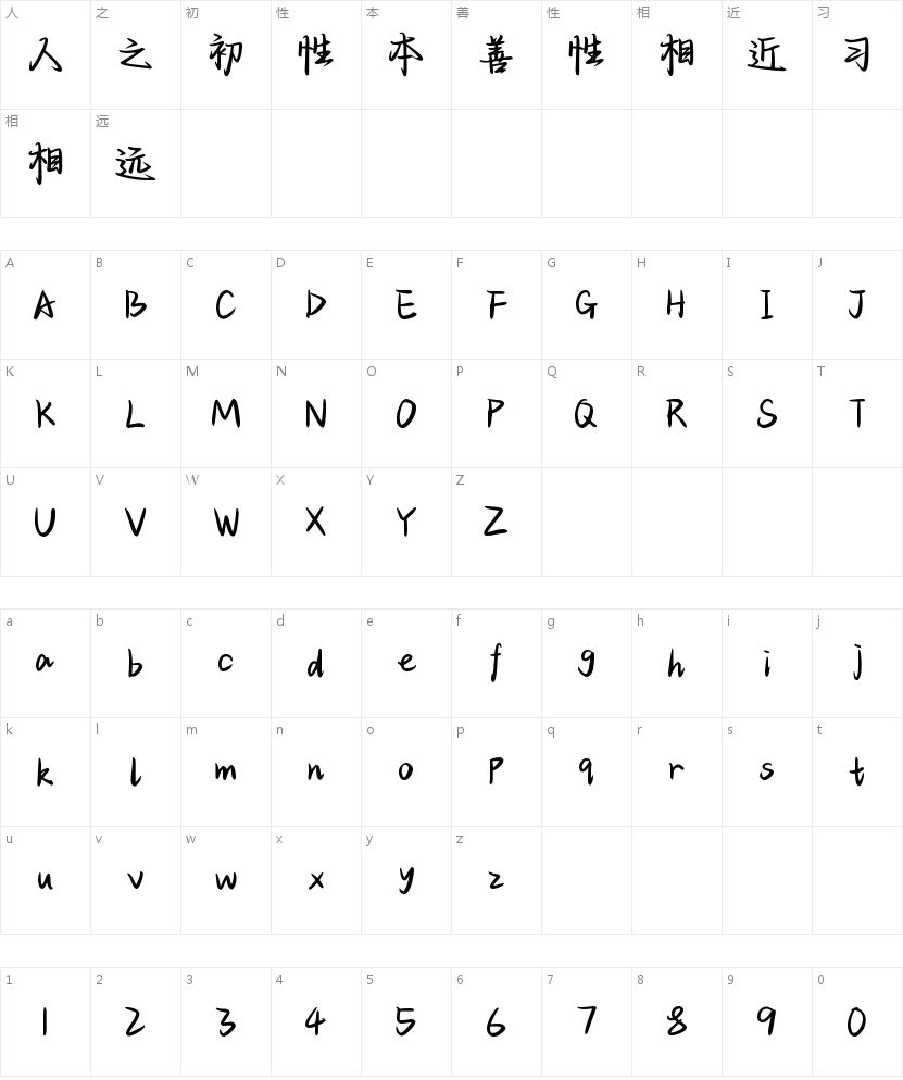 眼神比唇先落吻的字符映射图