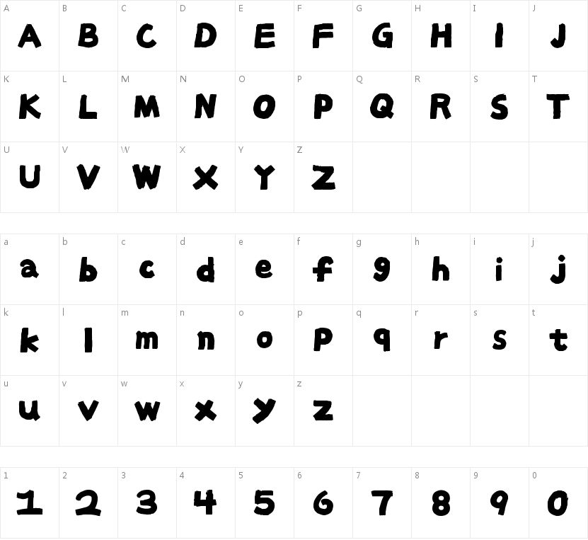 FuluBroom的字符映射图