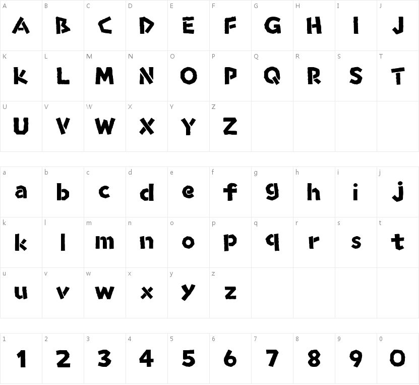 FuluCookies的字符映射图