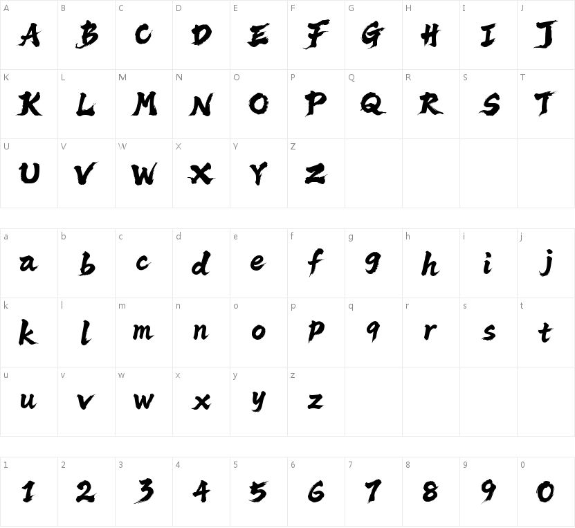 FuluSteed的字符映射图