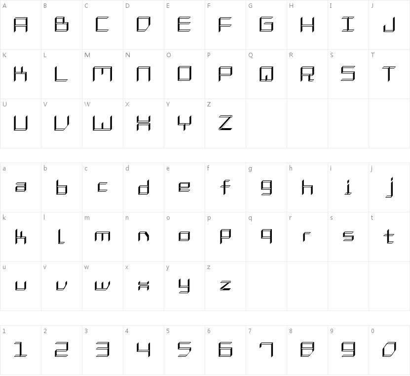 HFConfusion的字符映射图