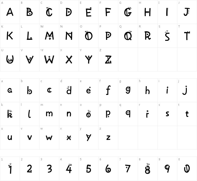 HFJoker的字符映射图