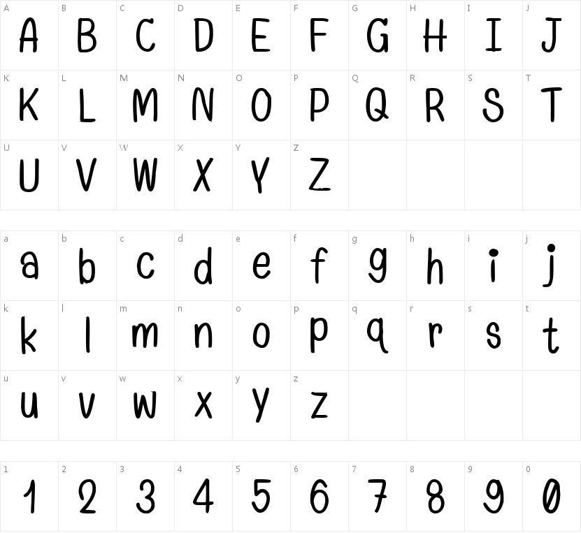 HFAura的字符映射图