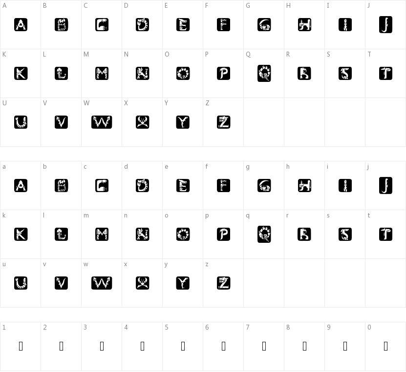 Monster Hunter的字符映射图