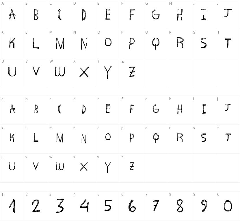 Above Ground的字符映射图