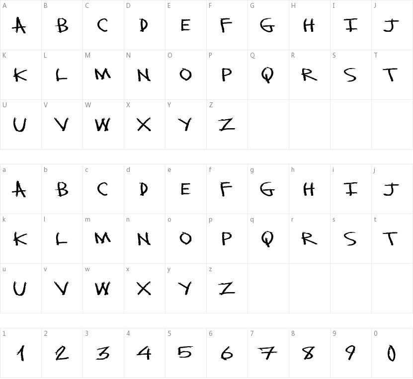 Monster Slash的字符映射图