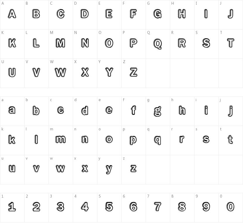 Educated的字符映射图