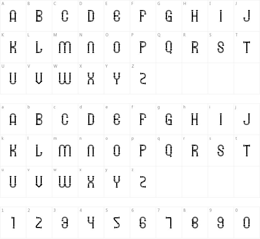 SMG Lawang Sewu的字符映射图