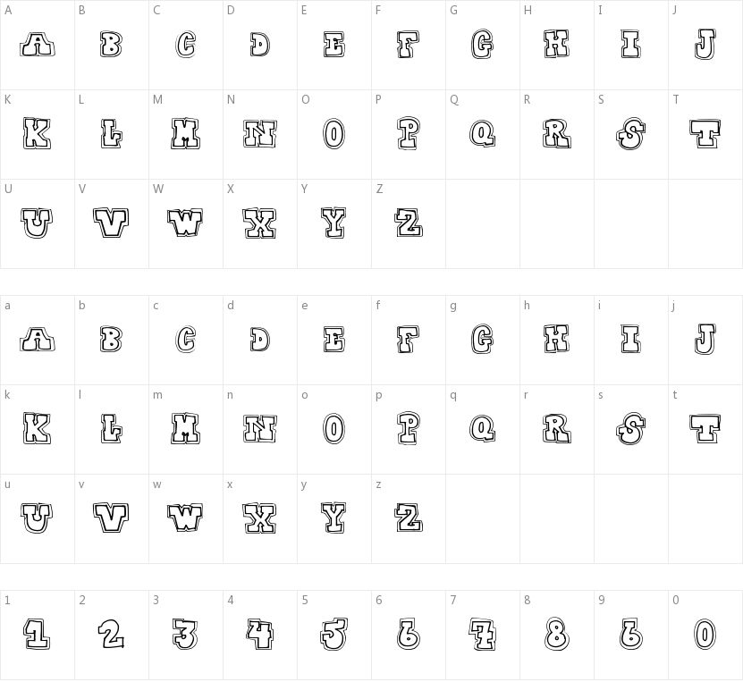 College Dropout的字符映射图