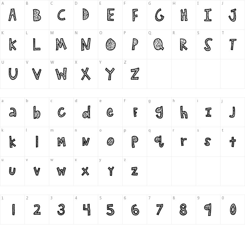 KB Secret Passage的字符映射图