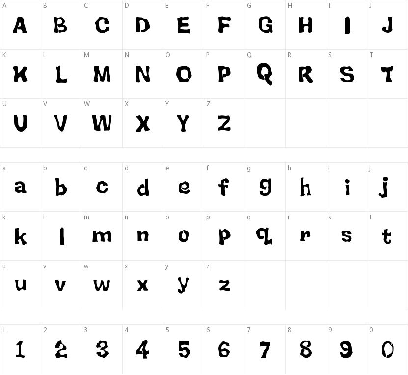 BackSplatter的字符映射图