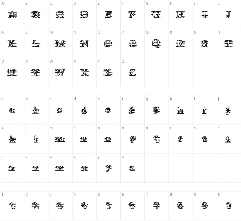 Are you awake Neo?的字符映射图